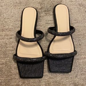 Black sparkly dress shoes